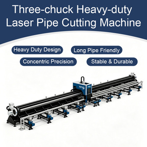 Scorpion <span class=keywords><strong>Laser</strong></span> SL-TG Máquina de <span class=keywords><strong>Corte</strong></span> Láser de Fibra <span class=keywords><strong>CNC</strong></span> Industrial de Alta Resistencia con Tres Mandriles para el Mercado Global - Product Image 3