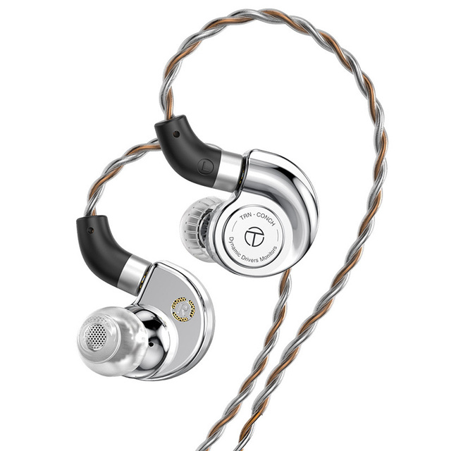 TRN Conch Earphone High-Performance DLC Diamond Diaphragm Dynamic In-Ear Music Monitors Interchangeable Nozzle Filters Headsets