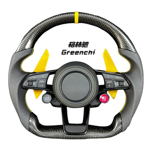 Volante de Fibra de Carbono Personalizado para Audi RS/<span class=keywords><strong>S</strong></span> <span class=keywords><strong>Line</strong></span>, R8, A4 A5 A6 A7, Q5 Q7 Sin Bolsas de Aire - Product Image 2