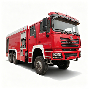 Camion de pompiers à poudre sèche économique avec cabine simple et pompe centrifuge pour la protection incendie des routes rurales et municipales - Product Image 1