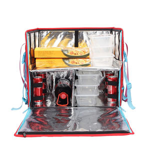 Sac à dos étanche de transport de repas à emporter pour vélo et moto avec logo personnalisé de grande taille Sac à dos de <span class=keywords><strong>livraison</strong></span> de nourriture Stockage au sec isolé - Product Image 2