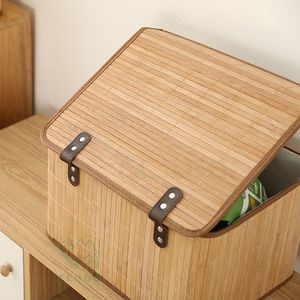 Panier à linge en bambou personnalisé, pliable, écologique, organiseur de vêtements sales pour la salle de bain - Product Image 2