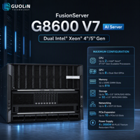 Server FusionServer G8600 V7 8U AI, Server yang Telah Diuji Sepenuhnya untuk Pengujian Lab AI, Server Rak untuk Penelitian Ilmiah Canggih