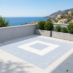 Carreaux de sol et de toiture vitrifiés antidérapants de 9 mm pour salle de bain, couloir, école, entrepôt, gymnase, usage commercial - Product Image 1