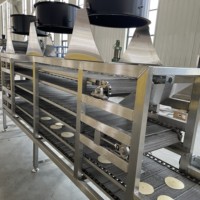 Machine à bande transporteuse automatique multi-couches en treillis métallique pour ligne de production de refroidissement