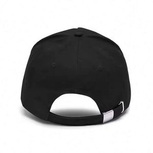 Gorras de Béisbol Personalizadas de 5 Paneles con Bordado 3D, Color Negro Liso, para Hombre y Mujer, Gorras con Visera Curva y Cierre a Presión - Product Image 5
