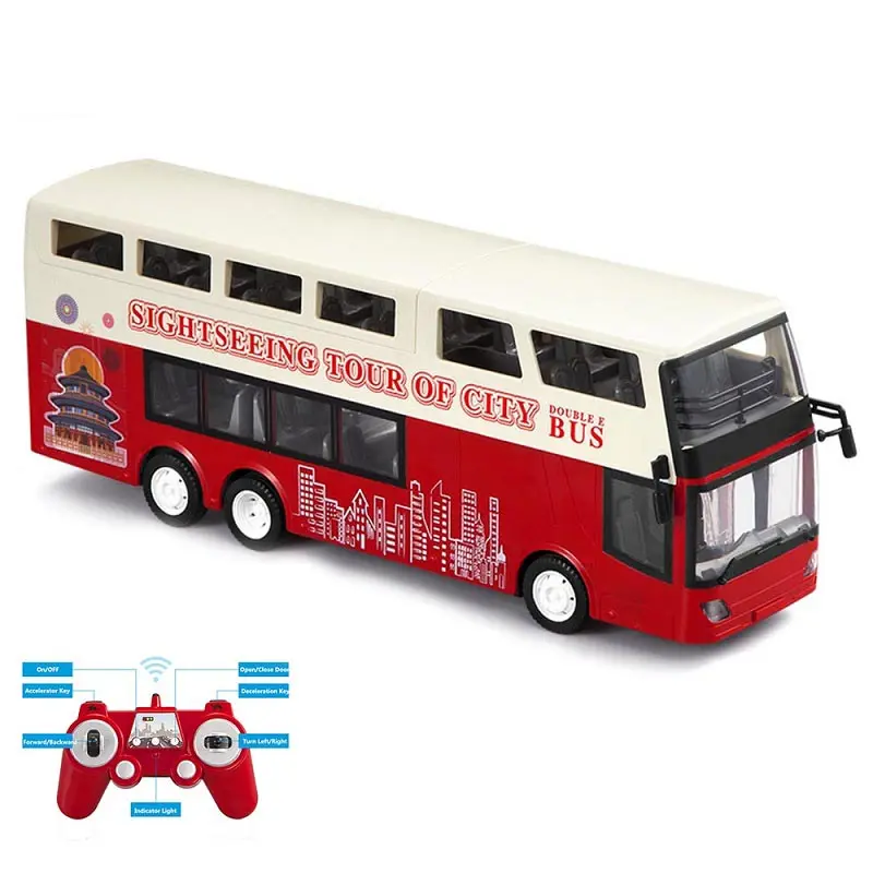 1/18 RC Double Decker Bus E640-003 tourisme Tour Bus véhicule Rc avec son/lumière