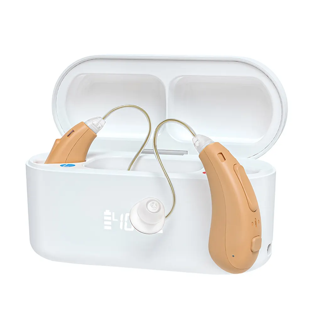 BT RIC devices high quality rechargeable amplifier aids deaf digital hearing aids