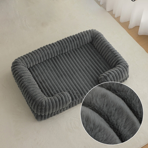 Küçük Büyük 40cm <span class=keywords><strong>120cm</strong></span> Gri Siyah Evcil Hayvan Ürünleri Modern Memory Foam Kedi Köpek Yatağı Isıtmalı Minder Yatak - Product Image 3