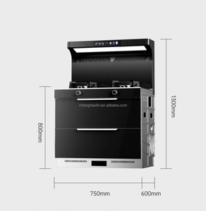 Cucina Integrata a Risparmio Energetico con Accensione Elettronica a Impulsi, Cappa Integrata, Fornello Elettrico e Forno Elettrico Incorporato - Product Image 6