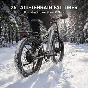 Bicicleta Eléctrica de Montaña de 7 Velocidades con Doble Motor, Batería Samsung de 48V 17.5Ah, Aleación de Aluminio, para Nieve y Terreno Accidentado, Envío Gratis desde Almacén en la UE - Product Image 5