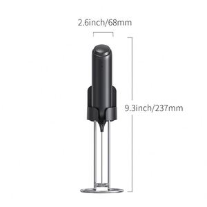 Food Grade Black Color <b>ABS</b> Plastic Electric Coffee Automatic Milk Frother with Novelty Design and Charging Base - Product Image 5