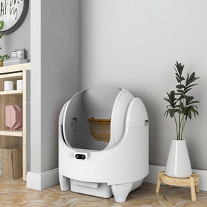 68 एल वाई-फाई ऐप-नियंत्रित स्मार्ट स्व-सफाई बिल्ली कूड़े बॉक्स 14-दिवसीय उपयोग आसान स्वच्छ प्लास्टिक डिजाइन - Product Image 3