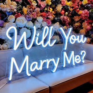 Letrero de Neón Personalizado con Diseño Gratuito '¿Te Casas Conmigo?', Letrero LED de Neón 'Te Casas Conmigo' <span class=keywords><strong>para</strong></span> Decoración de Fiestas de Compromiso y Bodas - Product Image 3