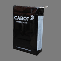 Sac en PE avec valve d'échappement respirante, antistatique, résistant à l'humidité, avec logo personnalisé, pour le carbone noir