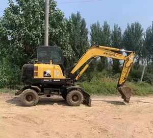 High Quality Hyundai Brand New Excavator Construction 60W-7 Original 6 Ton Hydraulic Excavator Mini <b>Small</b> <b>Wheel</b> Excavator - Product Image 3