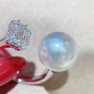 Anillo de Plata S925 WENCHI, Joyería Moderna DIY con Soporte Vacío para Incrustar Cuentas de 3-4mm, Modelo 12049, China - Product Image 3