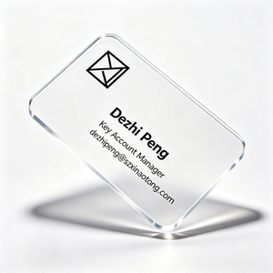 Tarjeta de Fidelización Magnética de PVC Transparente al por Mayor con Código de Barras UV Localizado y Superficie Mate Esmerilada para Programas de Venta Minorista de 0.5mm y 0.76mm - Product Image 1