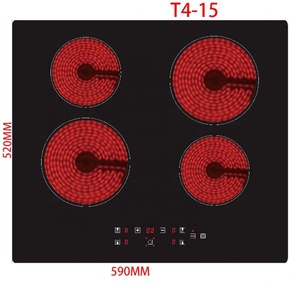 Cuisinière Électrique Radiante Commerciale à Quatre Plaques, 4 Brûleurs Infrarouges pour Cuisine - Product Image 1