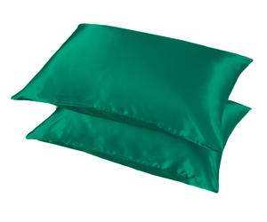 Almohadas de cama Queen completas de satén sólido personalizadas para uso doméstico y fundas de cojín y fundas de almohada para hoteles - Product Image 1