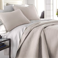 Vente en gros de literie Parure de lit surdimensionnée au design diamanté Ensemble de housse de couette avec 1 jeu de couette 2 cache-couche Ensemble de literie en coton