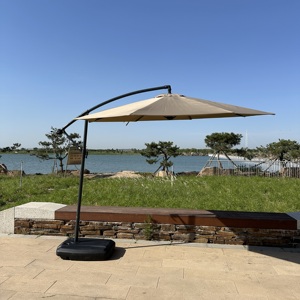 Parasol solaire LED moderne OEM pour extérieur, pliable et imperméable, en fer, aluminium et polyester, pour hôtels, salons, parcs - Product Image 5