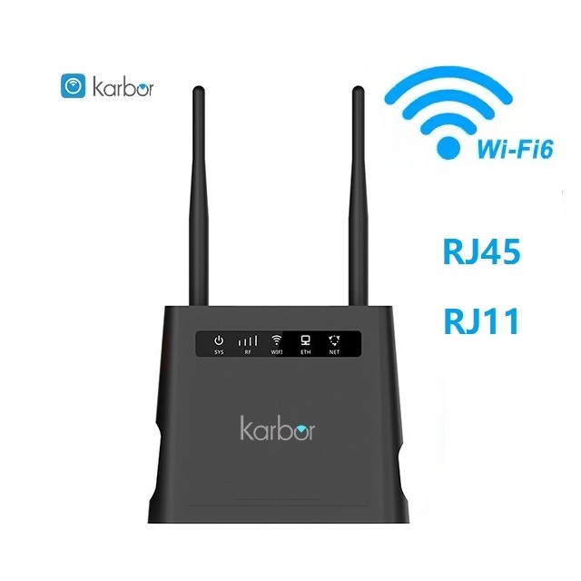 Karbor 5.8Ghz & 2.4Ghz Wireless Dual Band 1200M CPE Router Sim Card Slot Wireless Wifi Router 1 km Wifi 7 Router Tri-band
