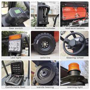 China Mini carretilla elevadora eléctrica Pequeño radio de giro Batería Carretilla elevadora 1,5 Ton 2ton 2,5 Ton 3ton Precio - Product Image 5