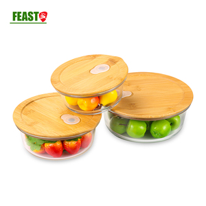 Microondas eco amigable natural <span class=keywords><strong>de</strong></span> <span class=keywords><strong>3</strong></span> bol <span class=keywords><strong>de</strong></span> cristal <span class=keywords><strong>de</strong></span> ensalada   contenedor <span class=keywords><strong>de</strong></span> alimentos <span class=keywords><strong>de</strong></span> la caja <span class=keywords><strong>de</strong></span> almuerzo - Product Image 6