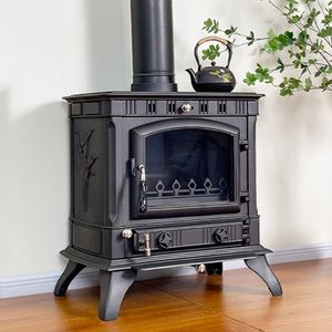 <span class=keywords><strong>Cheminée</strong></span> <span class=keywords><strong>à</strong></span> combustion fermée en fonte au design moderne Poêle <span class=keywords><strong>à</strong></span> <span class=keywords><strong>bois</strong></span> Chauffage domestique <span class=keywords><strong>à</strong></span> <span class=keywords><strong>bois</strong></span> intérieur - Product Image 5