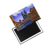 Aimant de réfrigérateur souvenir personnalisé avec photo de paysages touristiques de Chicago, Marseille, France et du Portugal, collection 2026