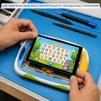 Layar IPS LCD 6,95 inci 600x1024, tampilan potret, 300 Nits, MIPI 36 PIN, biasanya hitam, kaca AG INX, pemasangan tertanam, layar pengganti