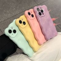 Nouvelle Coque de Téléphone 2025 pour iPhone 16 Plus 15 17 Pro Max 14 13 – Accessoire Mobile Coque Arrière Effet Nuage Gonflé