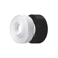 Yuehua 2*1,5 Stromkabel RVVB PVC Litzenkabel mit Kupferkern IP20 Flaches Luftkabel mit weißer Stoffummantelung für den Außenbereich