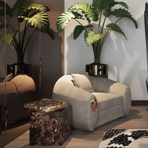 High End Gold Marble <b>Coffee</b> <b>Table</b> Luxury Living Room Side <b>Table</b> Modern Luxury Side <b>Tables</b> in <b>White</b> DV-STONEHENGE-01-BOCA DO LOBO - Product Image 3