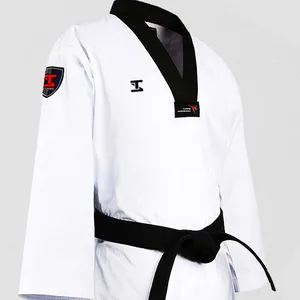Adults Taekwondo Dobok High Quality L XL XXL XXXL Cotton Taekwondo Dobok Wtf Chinese Taekwondo Uniform Wholesale