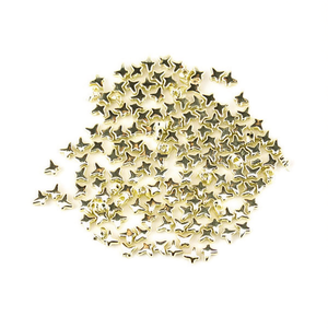 Accessori Stella in Metallo ILAN 3x7mm Dorati per Artigianato e Progetti Fai-da-Te - Product Image 2