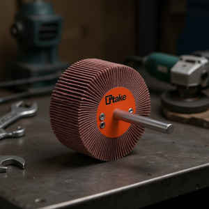 Ttake Abrasive Cloth Flap <b>Wheel</b> 40x20 Mm 6 Mm Shaft 180 Grit For <b>Grinding</b> - Product Image 3