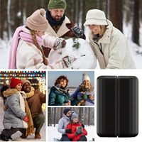 Pemanas Mini USB Penghangat Tangan 2 Buah 5000mAh Penghangat Tangan Elektrik Magnetik Portabel Dapat Diisi Ulang