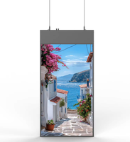 Devinez nos produits Hanging lcd vitrine affichage signalisation numérique double face publicité fenêtre affichage écran LCD
