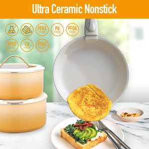 Nouveauté : casseroles et poêles en céramique avec revêtement en <span class=keywords><strong>granit</strong></span> moderne pour le <span class=keywords><strong>camping</strong></span> et les <span class=keywords><strong>camping</strong></span>-cars, compatibles lave-vaisselle - Product Image 5