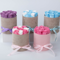 Cadeau Saint Valentin Fête des Mères Roses Préservées Pour Toujours Eternel Immortel Infini Stabilisé Boîte à fleurs roses naturelles