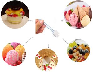 Mini cuillères à pelle en plastique, 5 pièces, parfait pour échantillons de dégustation ou de test de la dégustation, glaces, Desserts, glaces, céréales, yaourt, cuillères en plastique