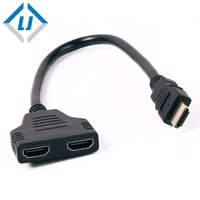 Deux connecteurs vers un câble HDMI haute vitesse Support HDMI 7680X4320P utilisé pour l'ordinateur HDTV PS3 Blue DVD