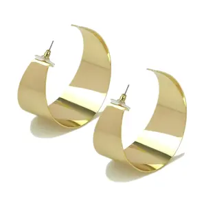 Fashion Statement Jewelry Gold African Chunky Big Hoop Earrings For Women