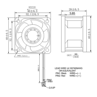 Ventilateur de refroidissement CC sans balais industriel haute vitesse 5V 12V 24V 4028 à double roulement à billes 40x40x28mm pour serveur ODM et imprimante 3D
