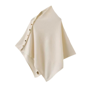 Groothandel 2024 Nieuwe 100% Australian Merino Wol Mijter <span class=keywords><strong>Cape</strong></span> Multi-Functionele Gouden Gesp Buiten Warme <span class=keywords><strong>Cape</strong></span> Voor Vrouwen - Product Image 2