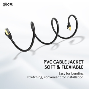 Câble <span class=keywords><strong>Ethernet</strong></span> Cat8 40 Gbit/s 2000 MHz blindé RJ45 LAN noir 1m/2m SKS SKS-NT081 <span class=keywords><strong>pour</strong></span> serveur de jeu - Product Image 3