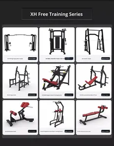 Attrezzatura Speciale da <span class=keywords><strong>Palestra</strong></span> Set Completo Chest Press con Carico a Piastre, Trazione Alta e Bassa, Allenamento Spalle e Schiena, Forza Completa - Product Image 5