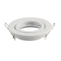 Promotion : Plafonnier encastré moderne rond en acier nickelé pour ampoule MR16, support de lampe LED, luminaire encastré GU10
